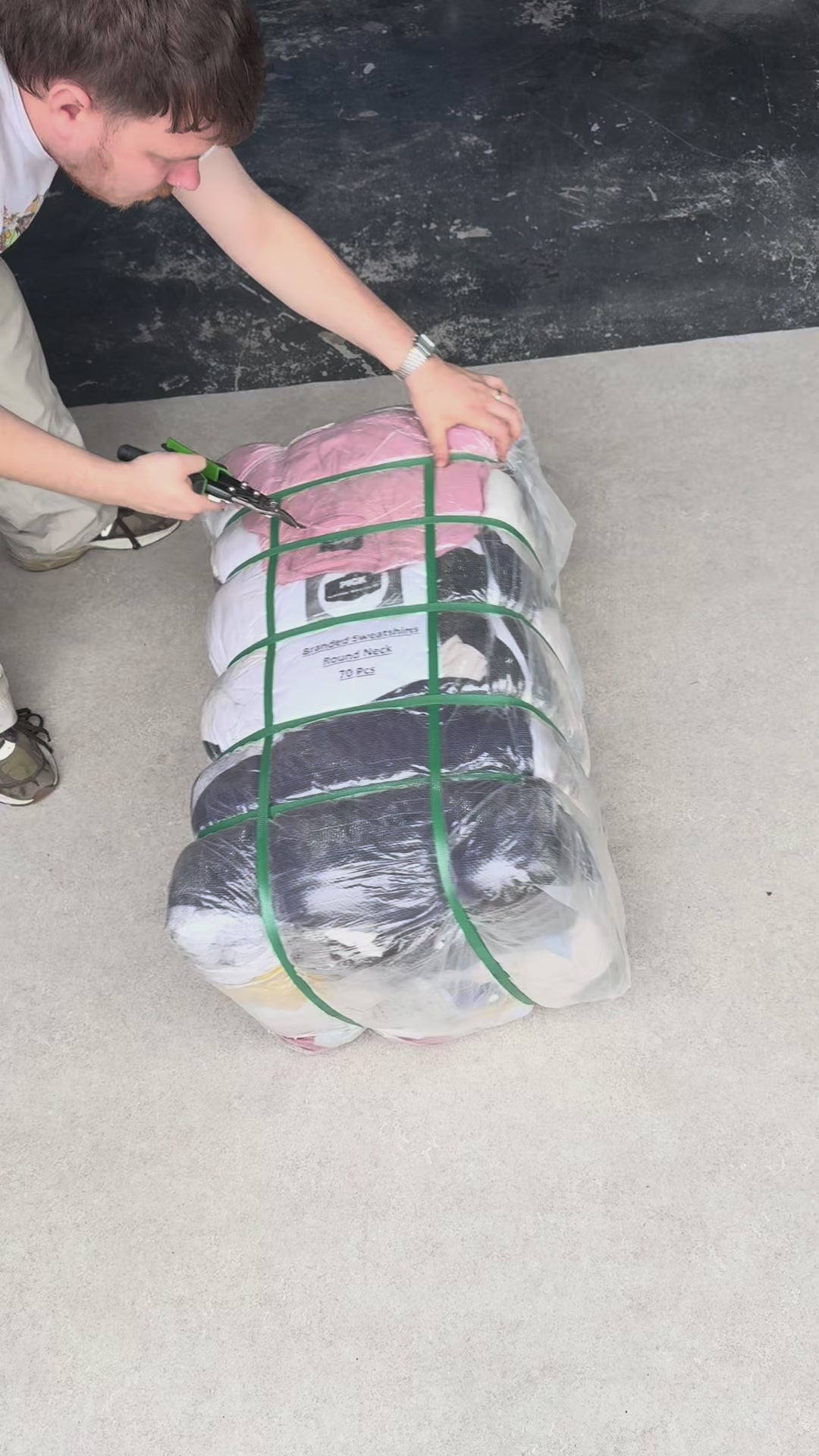 Unopened Bale of Branded Sweatshirts