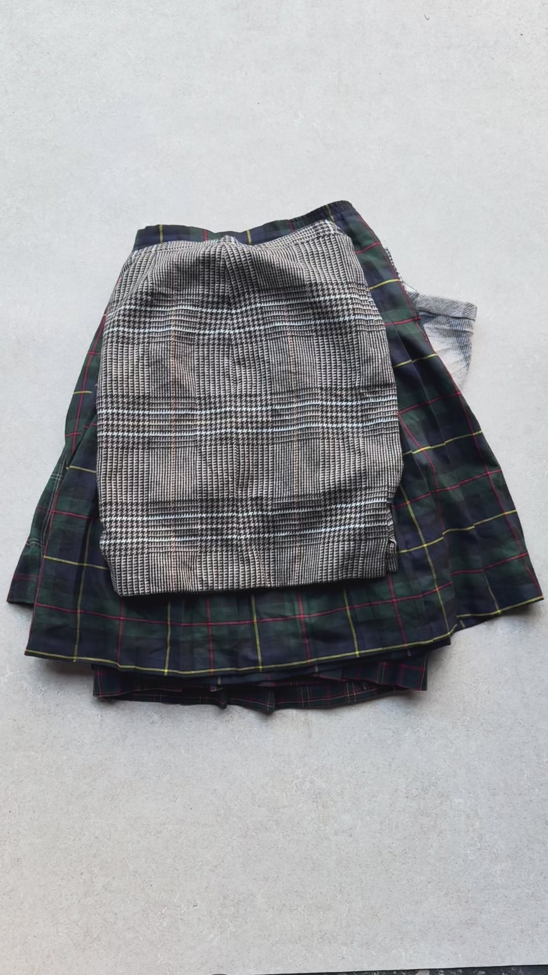 10 Wool/Check Pattern Skirts - Reseller Box