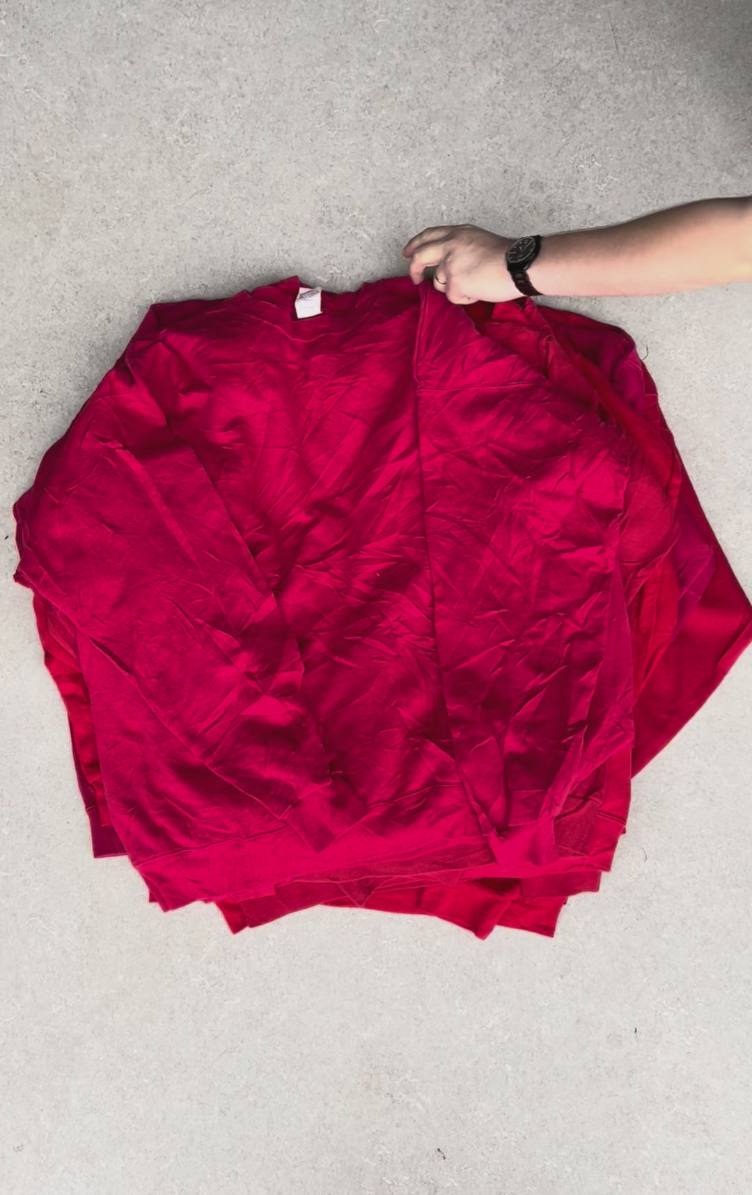 10 Red Plain Sweatshirts - Reseller Box