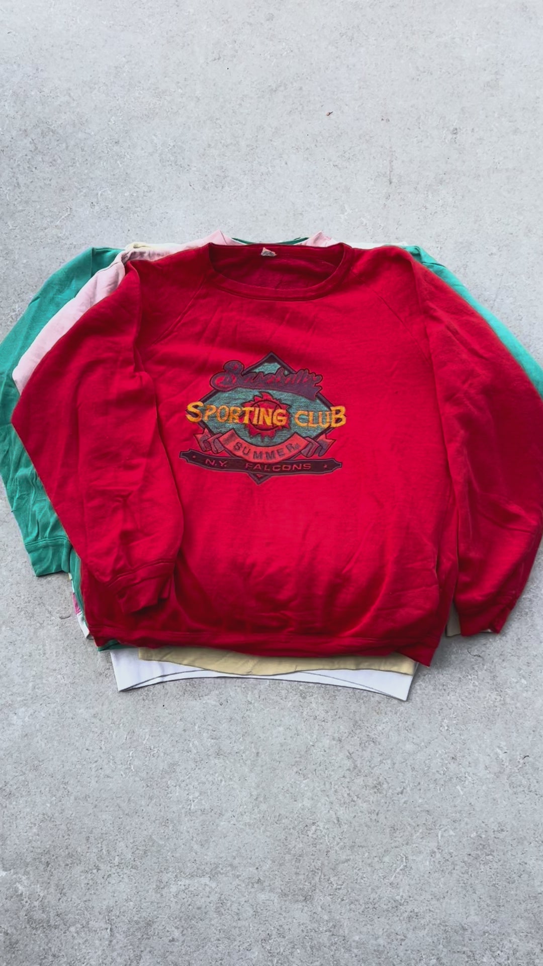 SALE! 70 Piece Unopened Vintage Printed Sweatshirt Bale
