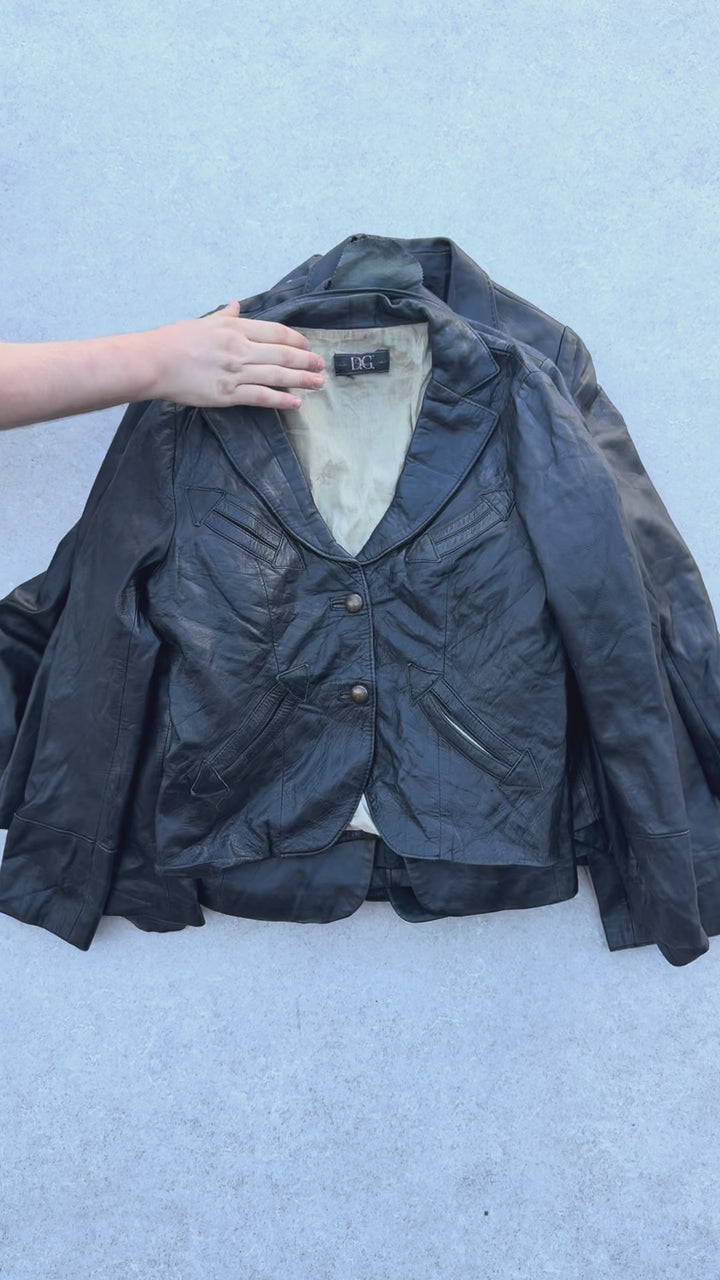 10 x Y2K Leather Blazer Jackets