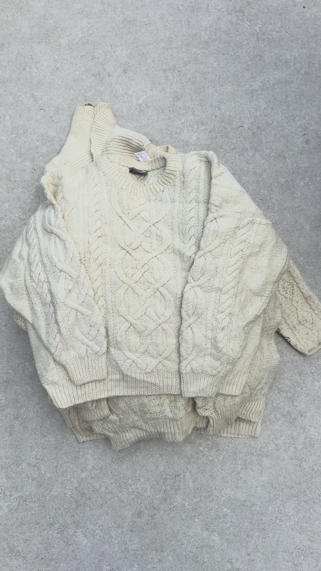Unopened Bale of Aran Knits
