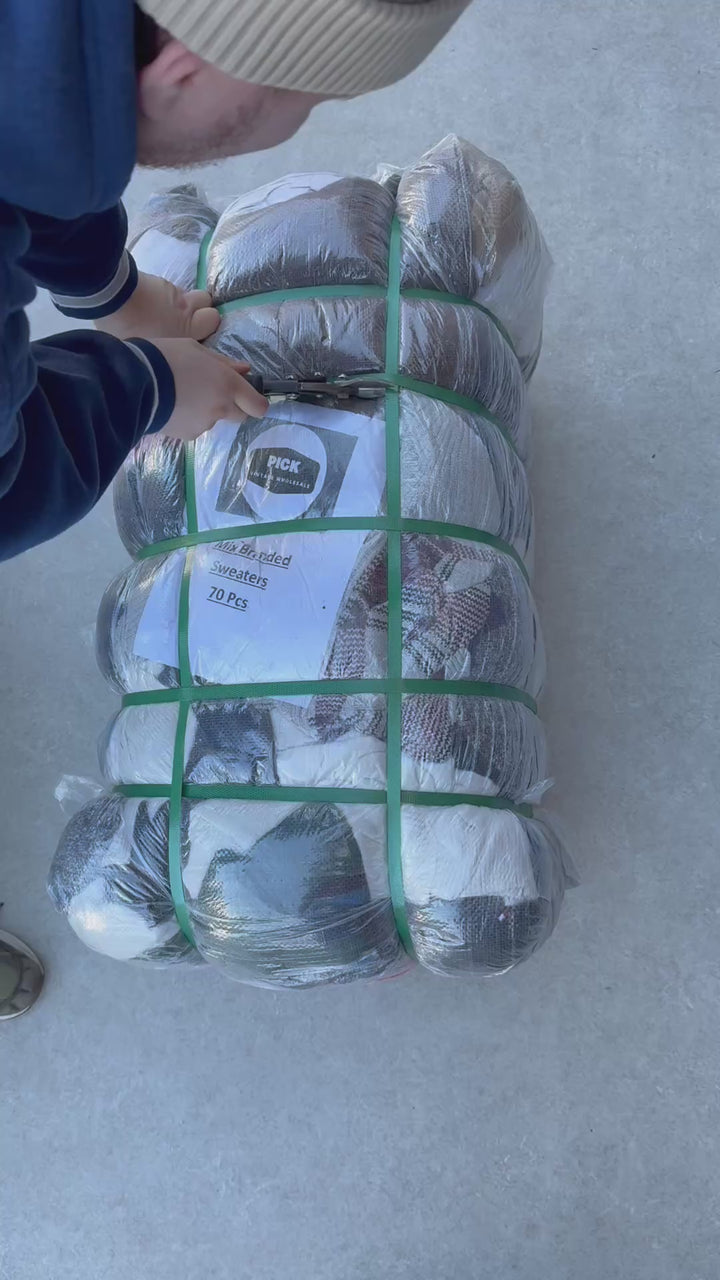 Unopened Bale of Mixed Branded Jumpers