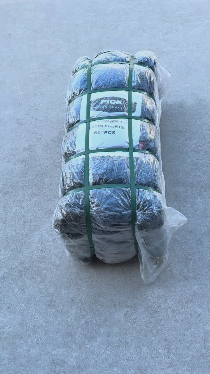Unopened Bale of Branded Denim Shorts - 60 PCS