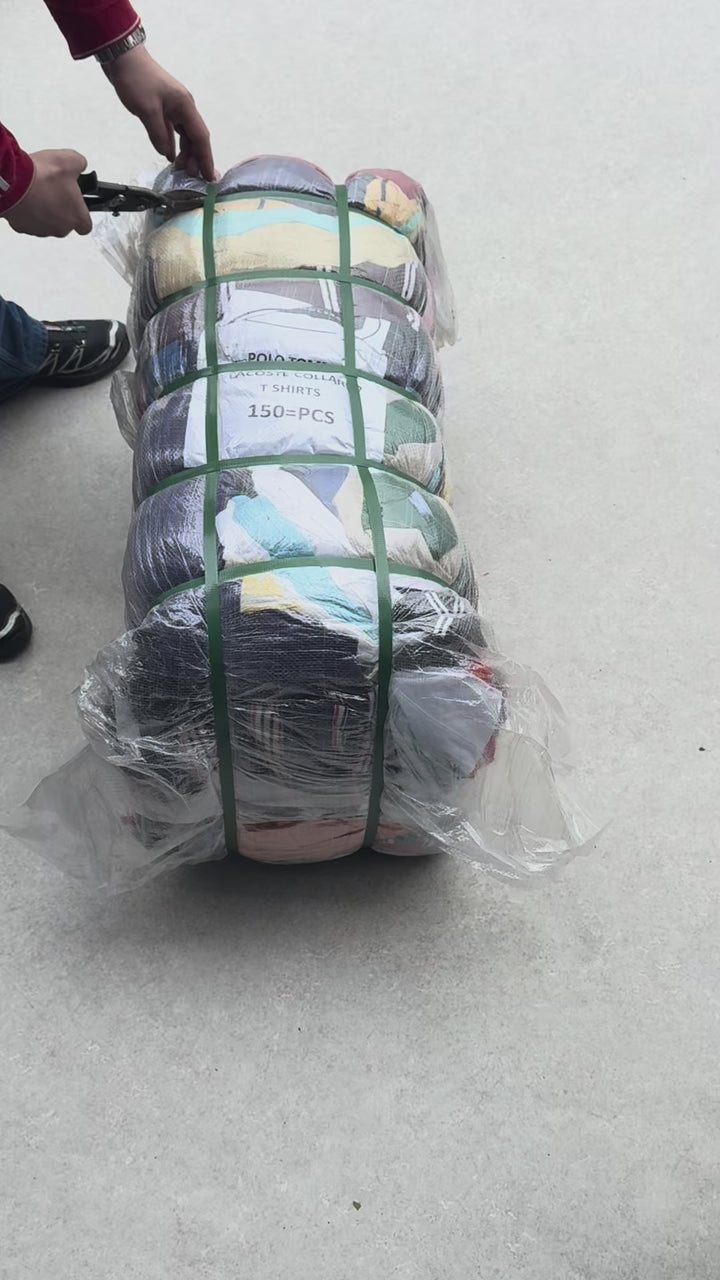 Unopened Bale of Branded Polo Shirts - 150pcs