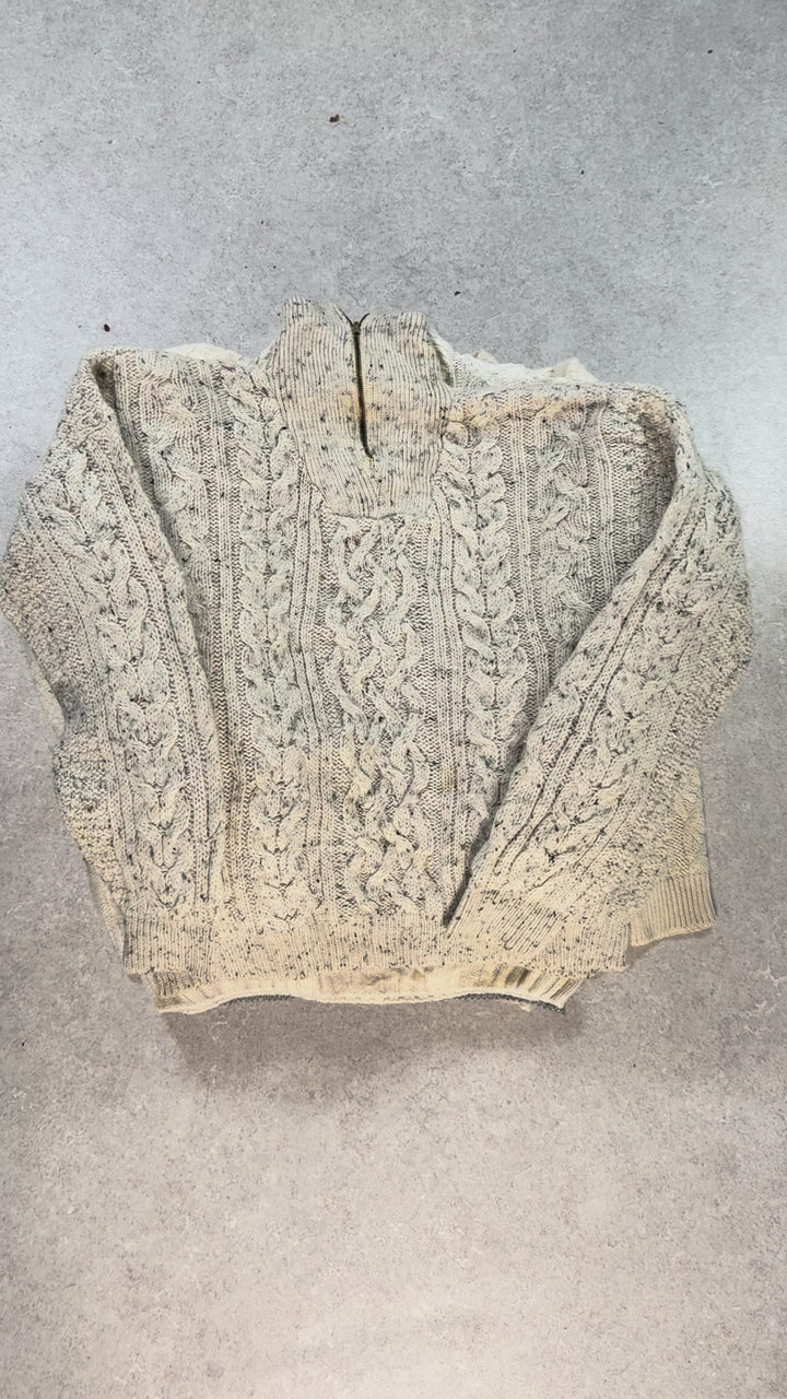 10 Cream Aran Knitted Jumpers - Reseller box