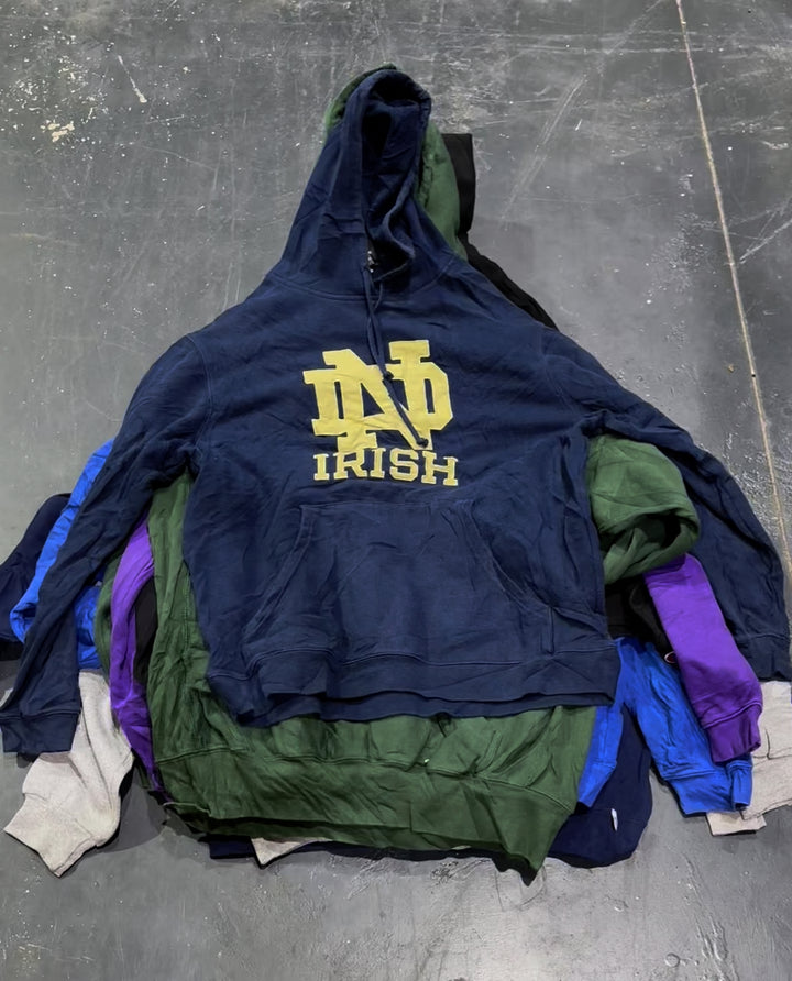 Unopened 45.5kg Bale of College/USA Hoodies