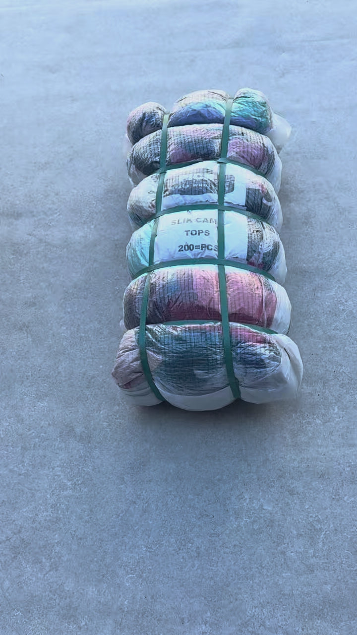 Unopened Bale of Silk/Satin Camis and Slips - 200PCS