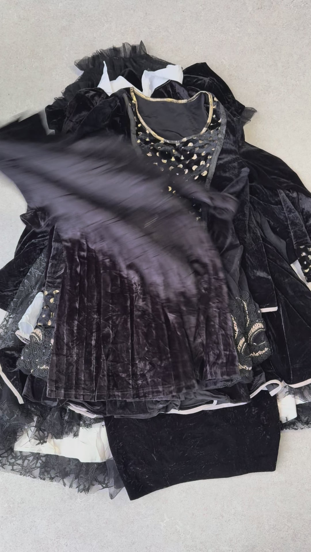 Unopened Bale of Velvet Dresses