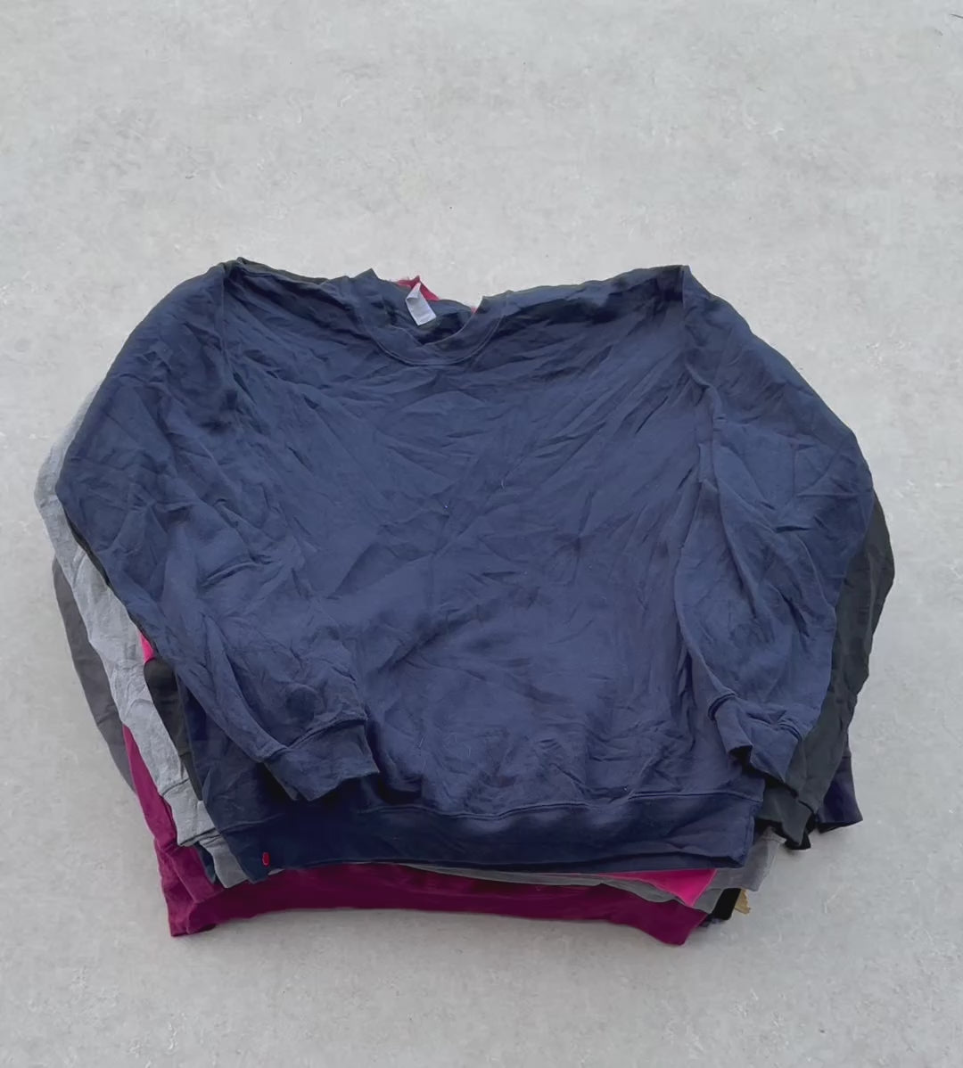 Unopened Bale of Plain Sweatshirts