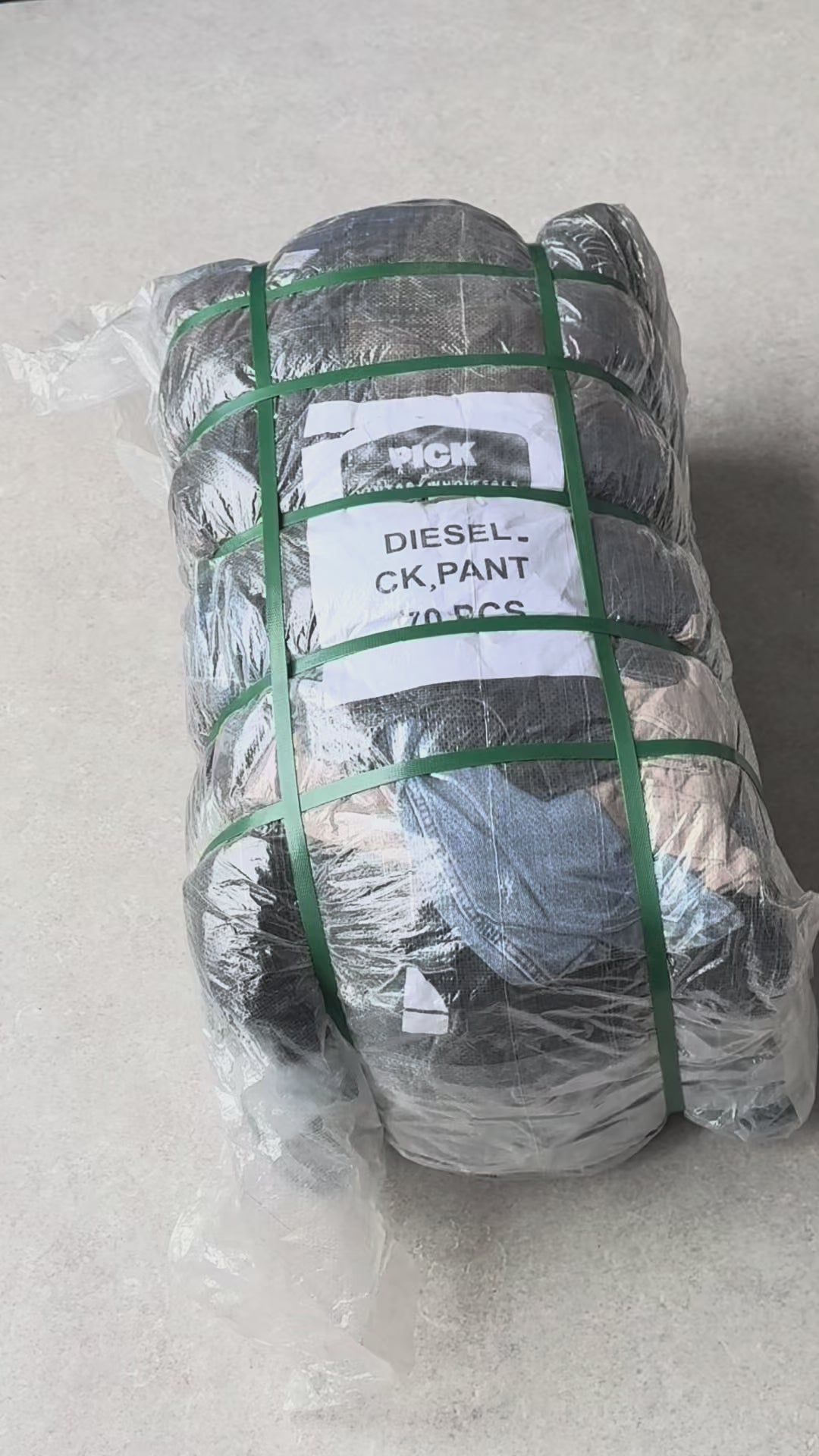Unopened Bale of Diesel and CK Jeans