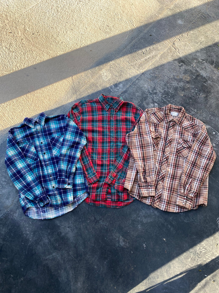 10 x Check Flannel Shirts