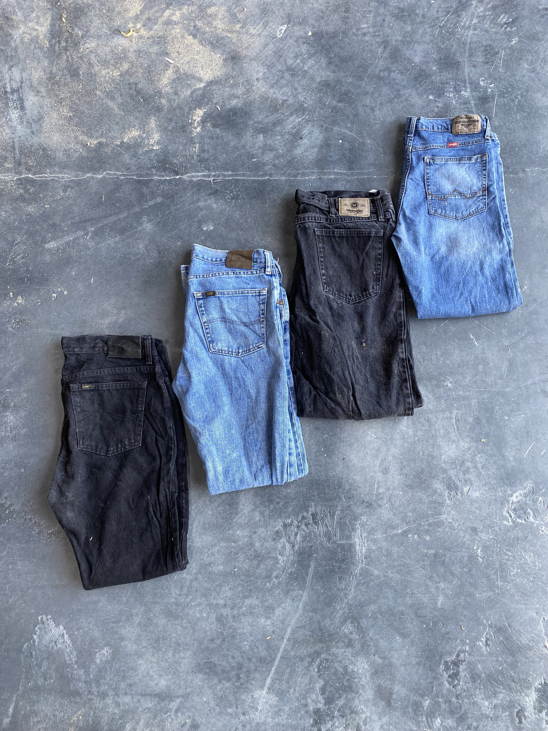 10 x Lee and Wrangler Jeans (Larger Sizes)